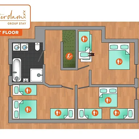 Amsterdam 8 Beds 2 Bedrooms Vakantiehuis *