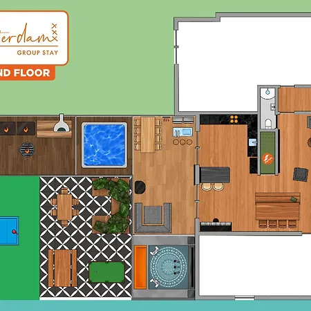 Amsterdam 8 Beds 2 Bedrooms * זוואננבורח